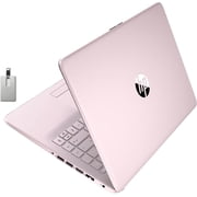 HP Stream Laptop, 14" HD SVA Laptop, Intel Celeron N4000 Processor, 4GB RAM, 64GB eMMC Flash Memory, Webcam, 1-Year Office, Intel UHD Graphics 600, Win 10S, Rose Pink, 32GB Hotface USB Card