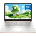 thumbnail image 1 of HP Student Laptop, Intel Processor N150(up to 3.6 GHz), 14 Inch LED Screen,4GB RAM, 128GB Storange,Windows 11 Home, Pale Rose Gold, 1 of 6