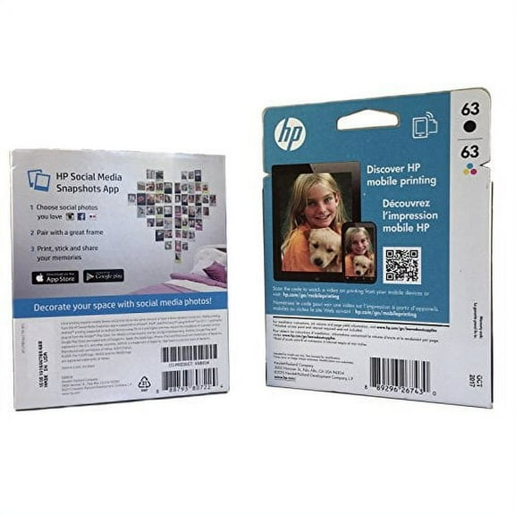 HP T0A90AN 63 Tri-color Original Ink Cartridge