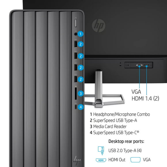 HP TE01-3087cb ENVY 31.5" FHD i7-12700 2.1GHz Intel UHD Graphics 770 12GB RAM 512GB SSD Win 11 Home Nightfall Black