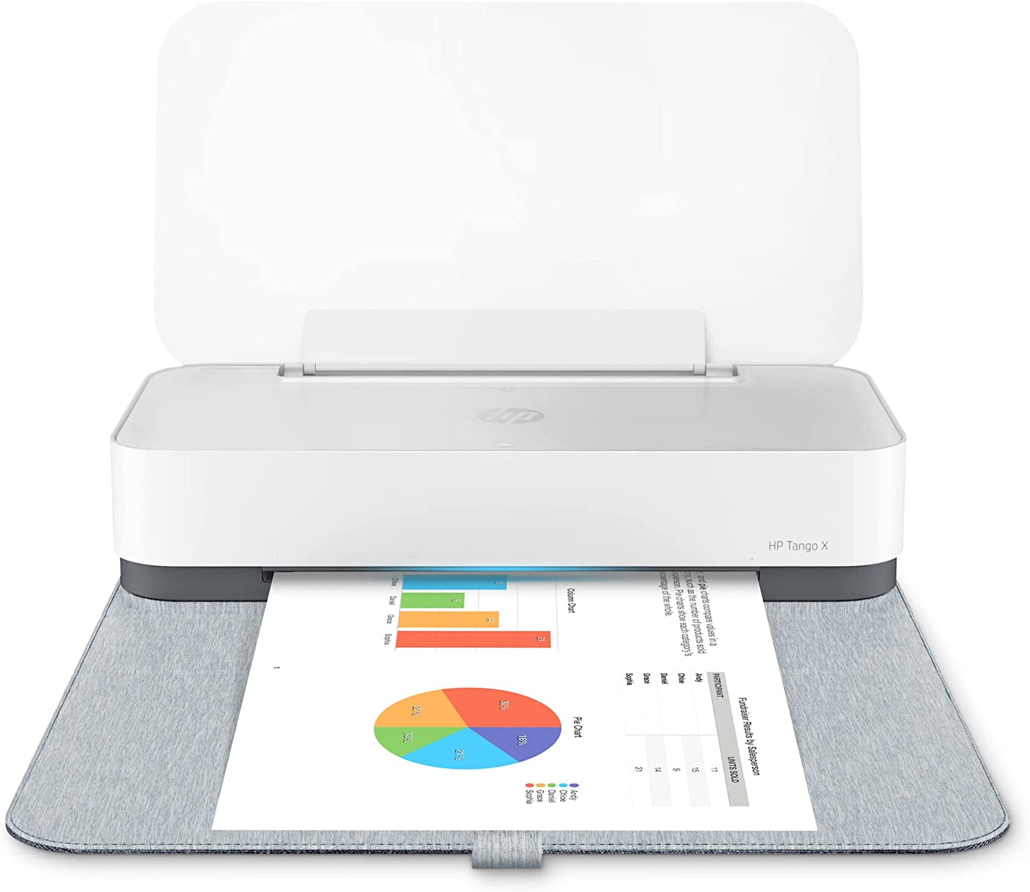 HP Tango X Smart Wireless Printer with Indigo Linen Cover Print, Scan, Copy  + HP Instant Ink
