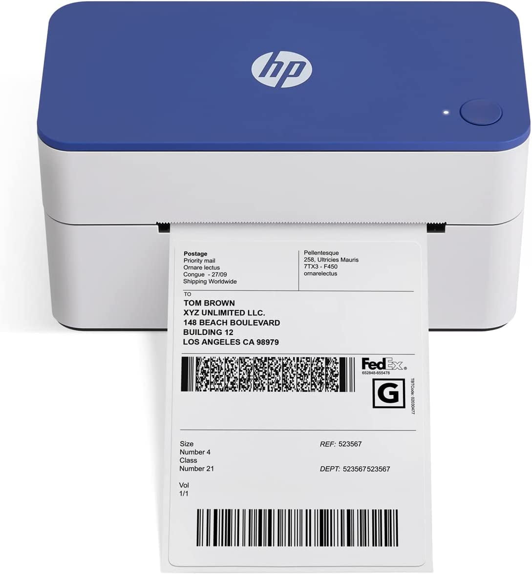 HP Thermal Label Printer, 4x6 Compact Label Printer 300 DPI - Walmart.com