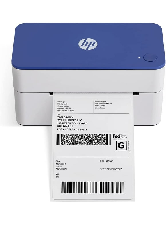 HP Thermal Label Printer, 4x6 Compact Label Printer 300 DPI