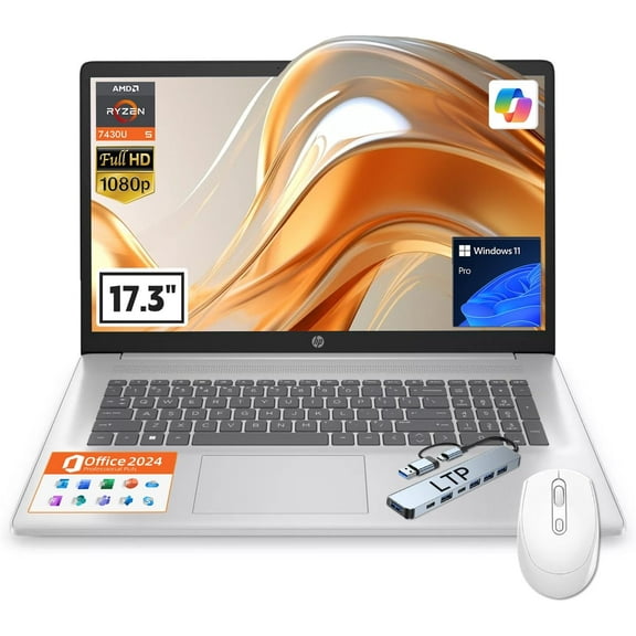 HP Touch-screen Laptop, 15.6" HD Micro-Edge Display, Intel 6-Core i3-1215U CPU, 32GB RAM, 1TB SSD, Wi-Fi, Windows 11 Pro