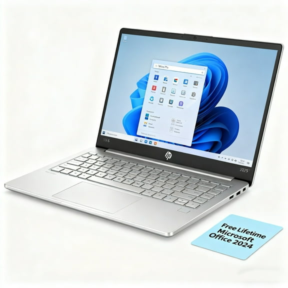 HP Touchscreen Laptop 15.6", Core i3-1315U 4.5GHz, 16GB RAM, 256GB SSD, Natural Silver, Windows 11 Pro + Office 2024