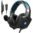 HP USB Gaming Headset PC Over Ear Headphones 7.1 Surround Sound with