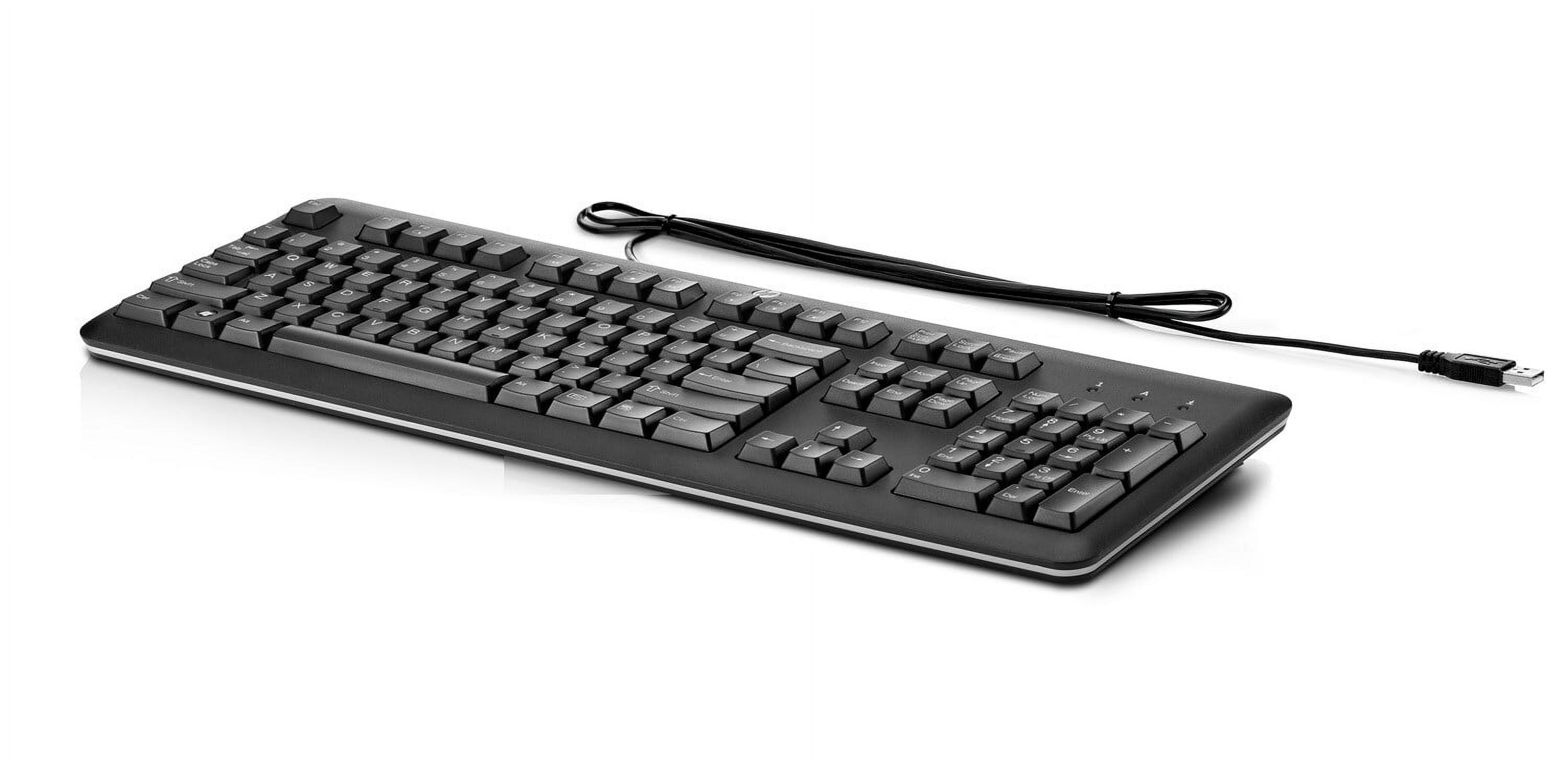 HP USB Keyboard for PC,USB (QY776AT#ABA) - image 1 of 7