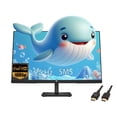 thumbnail image 1 of HP V24v G5 24" FHD VA Monitor, Full HD 1920 x 1080 LCD Display, 5ms Response Time, 75Hz Refresh Rate, 16:9 Aspect Ratio, 250 Nit, FreeSync, 3000:1 Contrast Ratio with 5ave HDMI Cable, 1 of 5