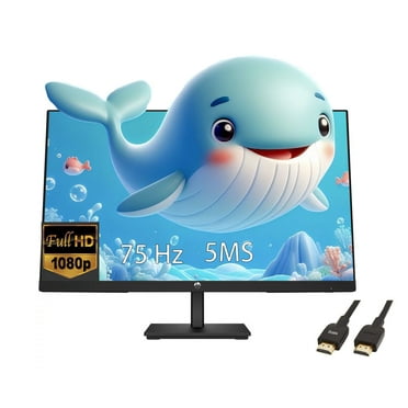 HP V24v G5 24" FHD VA Monitor, Full HD 1920 x 1080 LCD Display, 5ms Response Time, 75Hz Refresh Rate, 16:9 Aspect Ratio, 250 Nit, FreeSync, 3000:1 Contrast Ratio with 5ave HDMI Cable