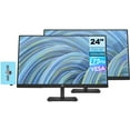 thumbnail image 1 of HP V24v G5 FreeSync Monitor 65P62AA#ABA Bundle with Docztorm Dock, 24" FHD VA (1920x1080) 75Hz Display, 1 HDMI 1.4, 1 VGA, Anti-Glare, Ideal for Home & Business, Black (2023 Latest Model) (2 Pack), 1 of 6