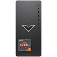 thumbnail image 1 of HP VICTUS TPC-F124-MT Desktop, AMD Ryzen 5 5600G, 8GB RAM, 512GB SSD, AMD Radeon RX 6400 4GB, Black, 1 of 6