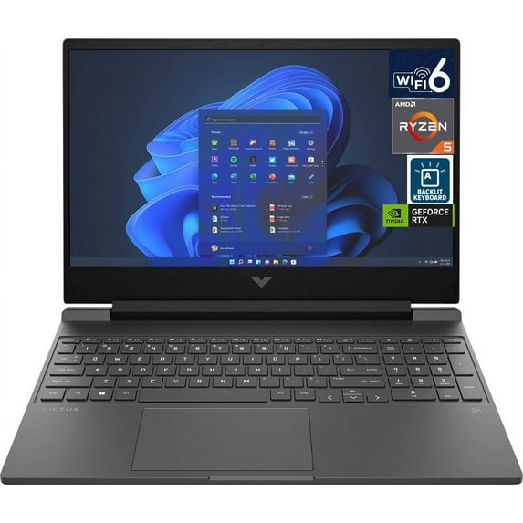HP Victus 15.6" 144 Hz FHD IPS Gaming Laptop (6-Core AMD Ryzen 5 7535HS 3.30GHz, GeForce RTX 2050 4GB, 64GB DDR5 4800MHz RAM, 512GB PCIe NVMe SSD, Backlit KYB, WiFi 6, Win 11 Home)