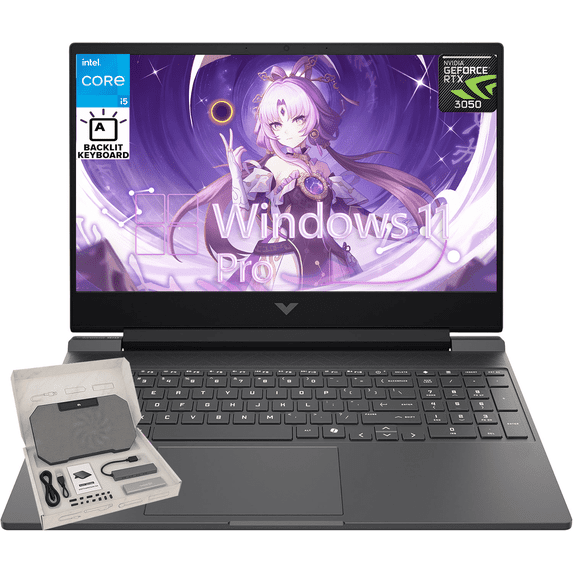 HP Victus 15.6" 144Hz FHD Gaming Laptop, Intel i5-13420H, 16GB RAM, 2TB PCIe SSD, NVIDIA GeForce RTX 3050, Backlit Keyboard, HD Camera, WiFi 6, Windows 11pro, Mica Silver