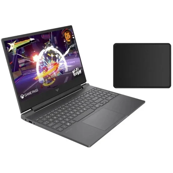 HP Victus 15.6" 144Hz Full HD Gaming Laptop | AMD Ryzen 7 7445HS |NVIDIA GeForce RTX 4050|Copilot |Backlit| 16GB RAM DDR5 | 512GB SSD |Mica Silver |Windows 11 Home |Bundle with Mouse Pad