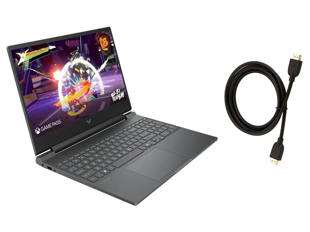 HP Victus 15.6" 144Hz Full HD Gaming Laptop |Intel Core i5-13420H | NVIDIA GeForce RTX 3050 | Copilot |Backlit| Silver | 8GB RAM | 512GB SSD |Windows 11 Home |Bundle with HDMI Cable