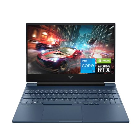 HP Victus 15.6" FHD 144 Hz Gaming Laptop, Intel Core i5 13420H Processor, NVIDIA GeForce RTX 3050, 16GB RAM, 512GB SSD, HDMI, SD Card Reader, Backlit Keyboard, WiFi 6, Win11, Performance Blue
