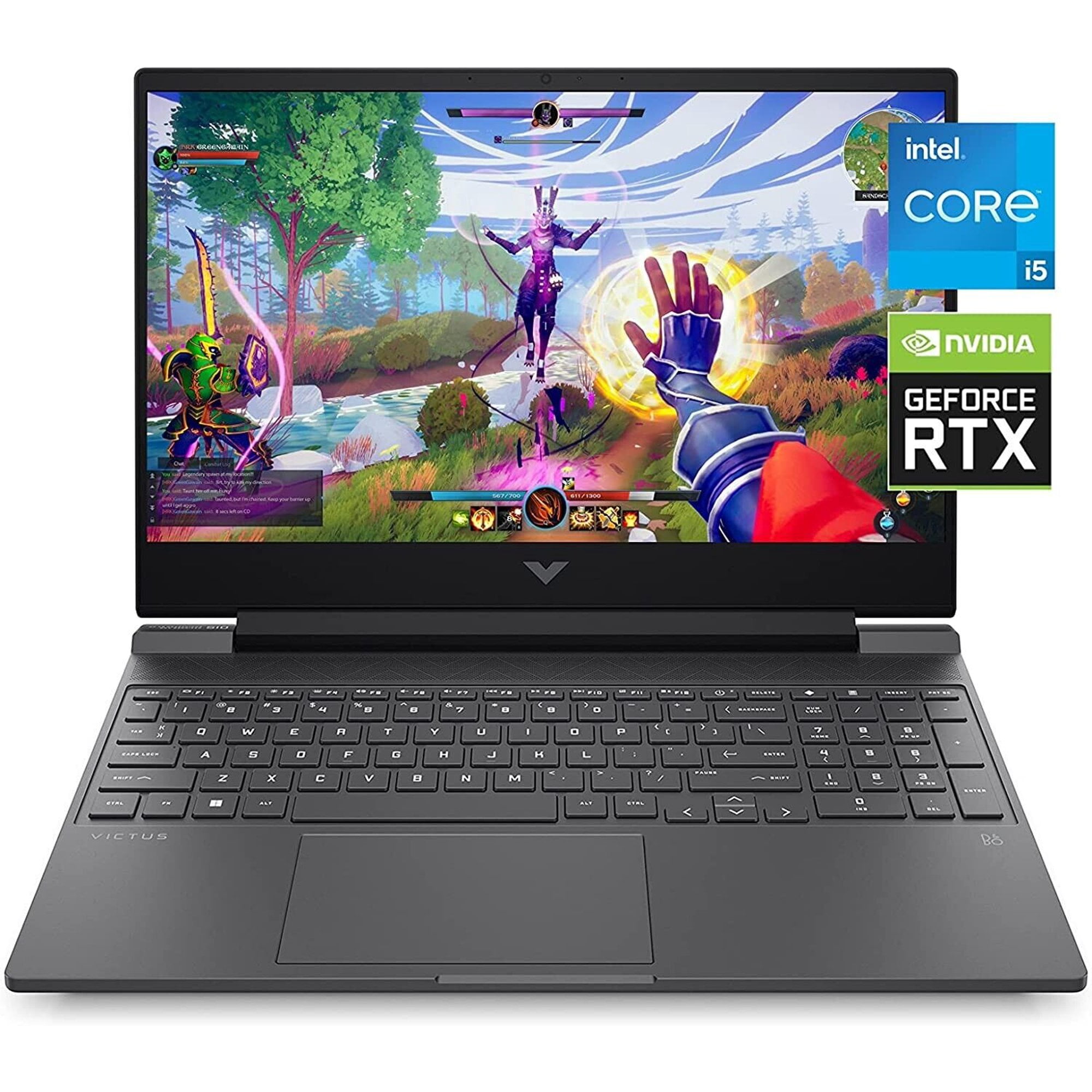 Gaming Laptop With Best Thermals HP Victus 15.6'' FHD 15 Gaming Laptop, NVIDIA GeForce RTX 3050, 12th