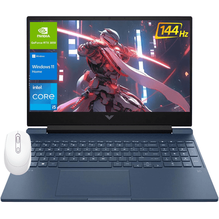 HP Victus 15.6" Full HD 144Hz Gaming Laptop, Intel Core i5-12450H, NVIDIA GeForce RTX 3050,64GB RAM, 2TB PCIe SSD, Wi-Fi 6, Backlit Keyboard,Windows 11 Pro