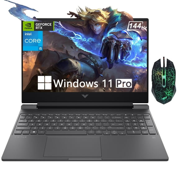 HP Victus 15.6 Inch Gaming Laptop, 15.6" FHD IPS 144Hz Laptop Computer, Intel Core i5-13420H, NVIDIA GeForce RTX 4050, 32GB RAM, 2TB SSD, Backlit KB, WiFi 6, Windows 11 Pro - Mica Silver