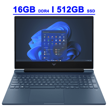 HP Victus 15 Premium Gaming Laptop 15.6" FHD IPS Anti-glare 144Hz Intel 8-core i5-12450H 16GB DDR4 512GB SSD GeForce RTX 3050 Backlit B&O Fast Charging Win11 Blue