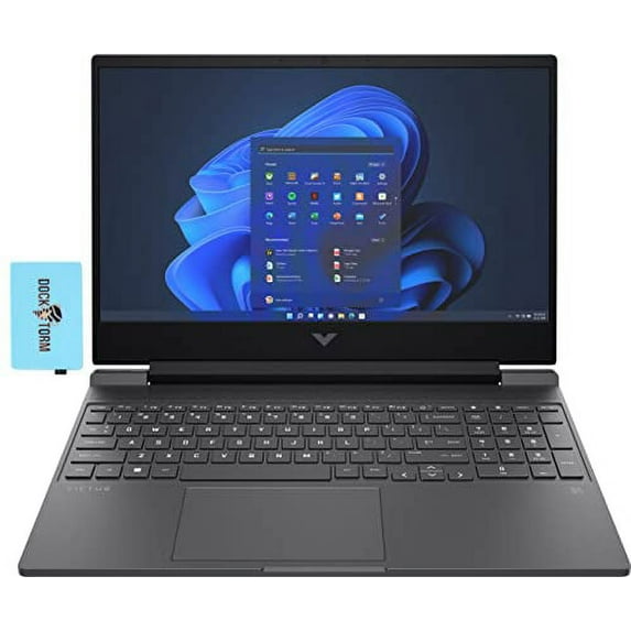 HP Victus 15-fa0031dx Gaming & Entertainment Laptop (Intel i5-12450H 8-Core, 16GB RAM, 4TB PCIe SSD, GeForce GTX 1650, 15.6" 144Hz Full HD (1920x1080), WiFi, Bluetooth, Win 11 Home) with Hub