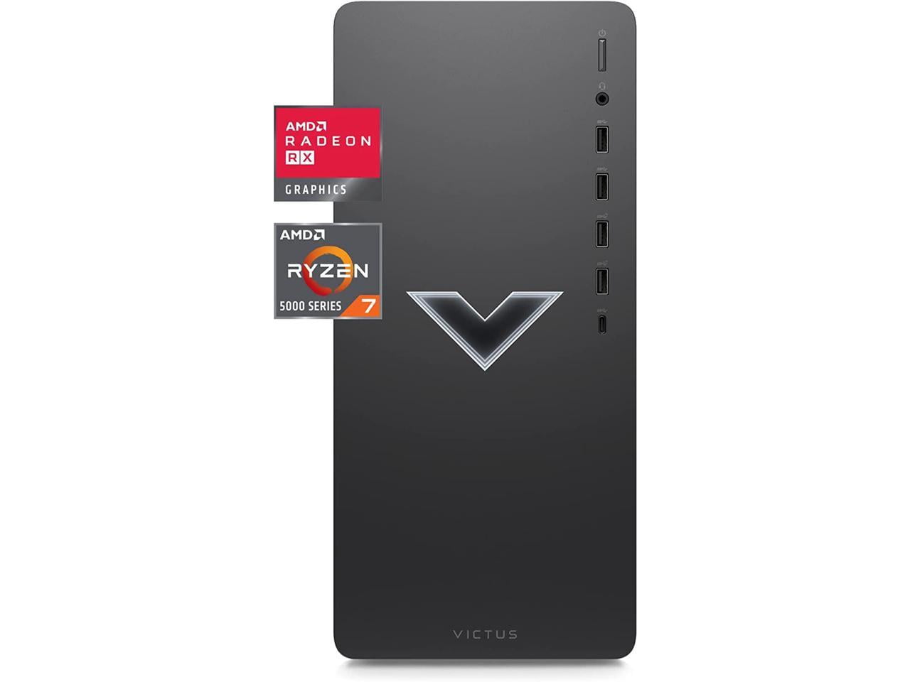 HP Victus 15L Gaming Desktop, Ryzen 7, 32GB, 512GB SSD, Black 