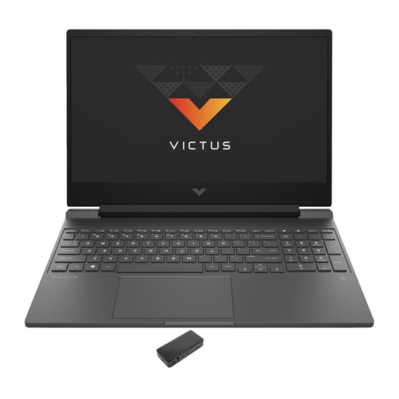 HP Victus 15t Gaming Laptop (Intel i5-13500H 12-Core, 15.6in 60 Hz Full HD (1920x1080), GeForce RTX 4050, 16GB RAM, 512GB PCIe SSD, Backlit KB, Wifi, Webcam, Bluetooth, Win 10 Pro) with USB-C Dock