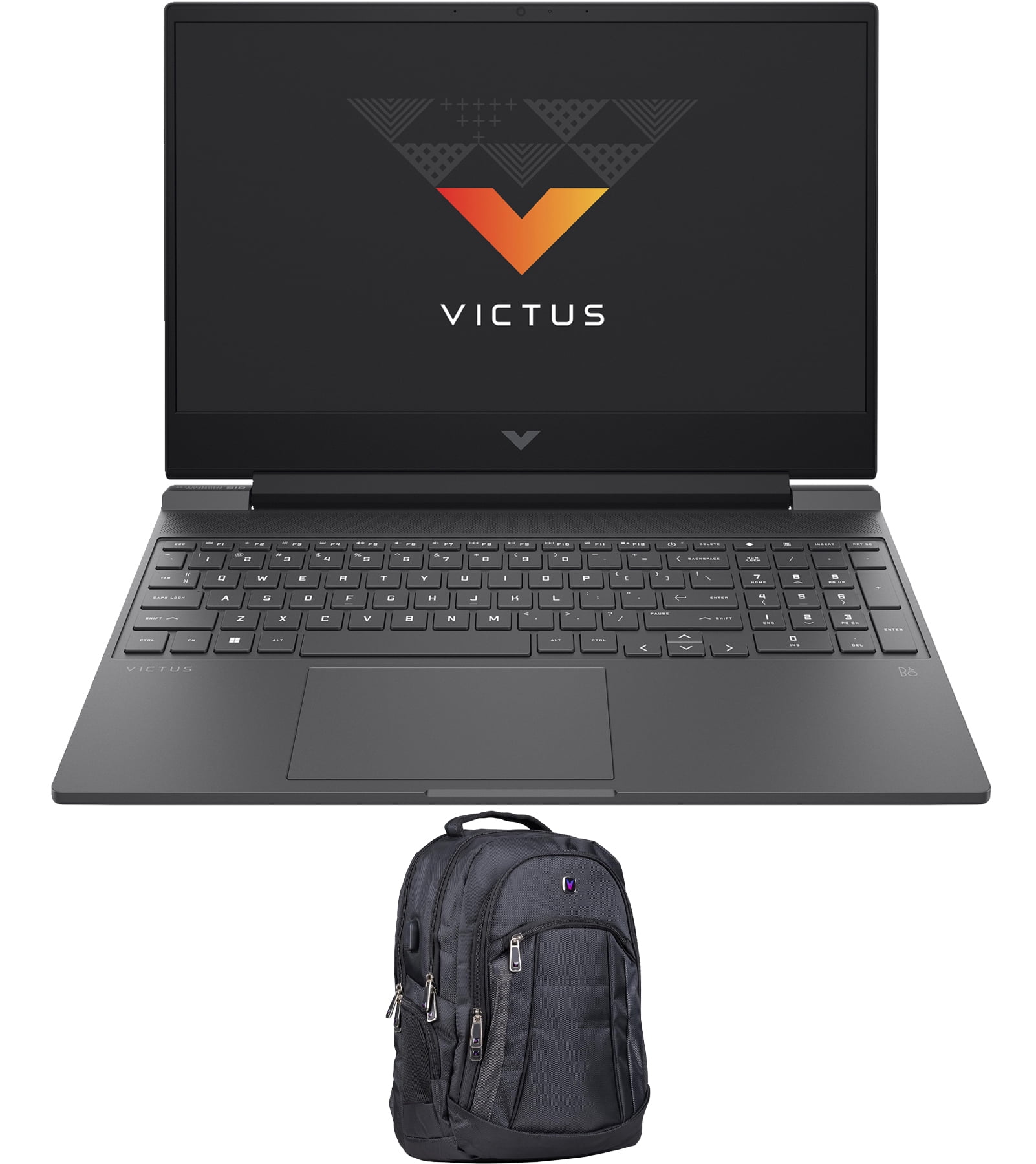 HP Victus 15t Gaming Laptop (Intel i5-13500H 12-Core, 15.6in 60 Hz Full HD (1920x1080), GeForce RTX 4050, 16GB RAM, 512GB SSD, Backlit KB, Wifi, Webcam, Win 11 Home Plus) with Premium Backpack
