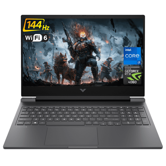 HP Victus 16.1" i7 RTX 4060 Gaming Laptop, 16.1" FHD 144Hz, i7-14700HX, GeForce RTX 4060, 64GB RAM, 2TB SSD, RGB Backlit KB, RJ-45, Wi-Fi 6, W11H