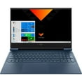 thumbnail image 1 of HP Victus 16 Laptop (Intel i5-11400H 6-Core, 16.1" Full HD (1920x1080), 8GB RAM, 512GB PCIe SSD, NVIDIA GeForce RTX 3050, Webcam, Wifi, Bluetooth, Backlit KB, USB 3.1, HDMI, SD Card, Win 10 Pro), 1 of 5
