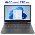 thumbnail image 1 of HP Victus 16 Premium Gaming Laptop 16.1" QHD IPS 240Hz AMD 8-Core Ryzen 7 7840HS Processor 64GB DDR5 2TB SSD GeForce RTX 4060 8GB Graphic Backlit USB-C Fast Charging B&O FHD Webcam Win11 Black, 1 of 6