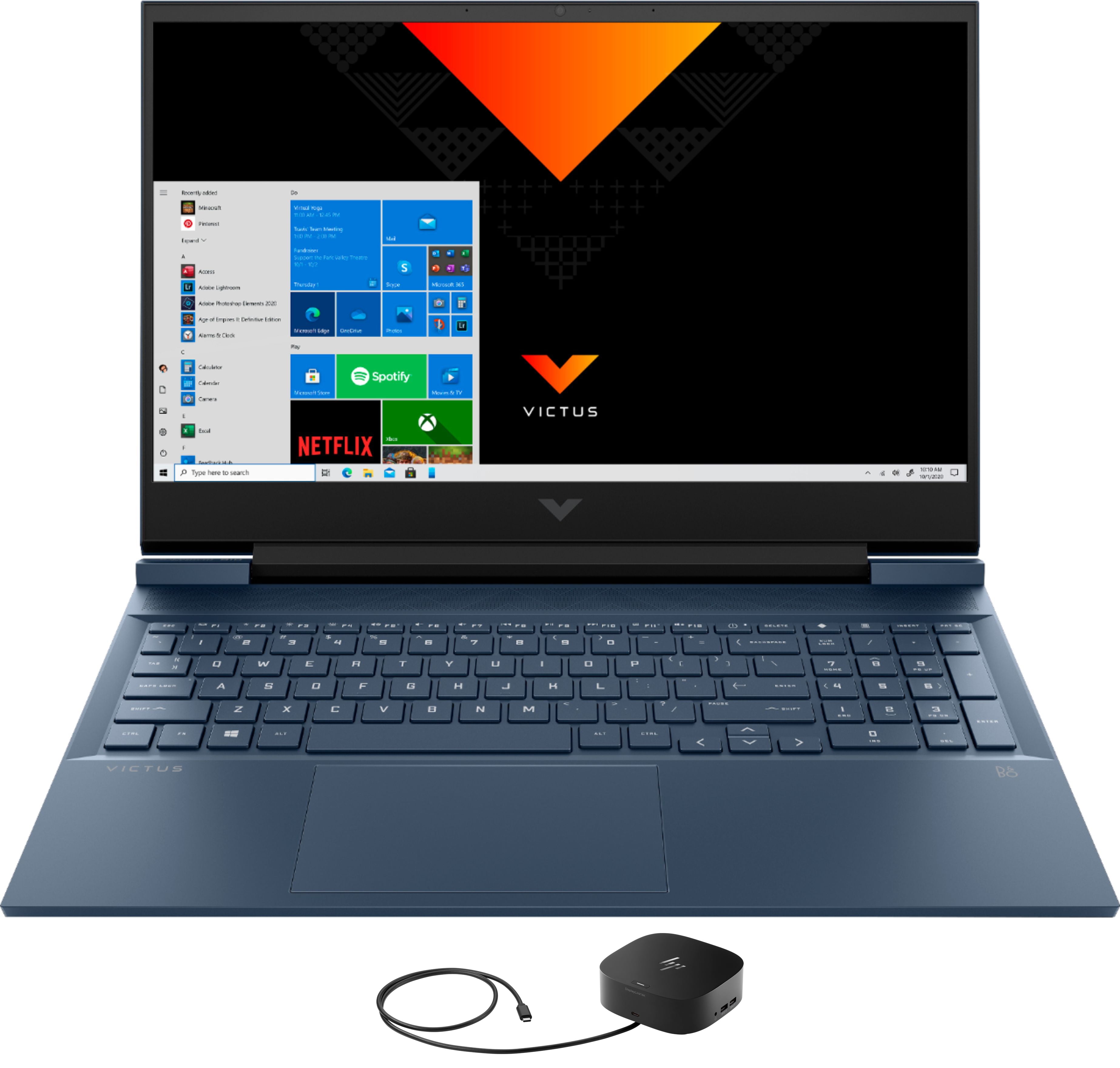 HP Victus 16z Gaming/Entertainment Laptop (AMD Ryzen 5 5600H 6-Core, 16.1in 60Hz Full HD (1920x1080), NVIDIA RTX 3050 Ti, 16GB RAM, Win 11 Home) with G2 Universal Dock