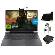 HP Victus Gaming Laptop, 15.6" 144Hz FHD, 8-Core Intel i5-13420H, NVIDIA RTX 4050 6GB GPU, 16GB RAM, 512GB SSD, Backlit KB, WiFi 6, Webcam, KeyPad, USB-C, 3-in-1 Essential Gaming Bundle, Win 11