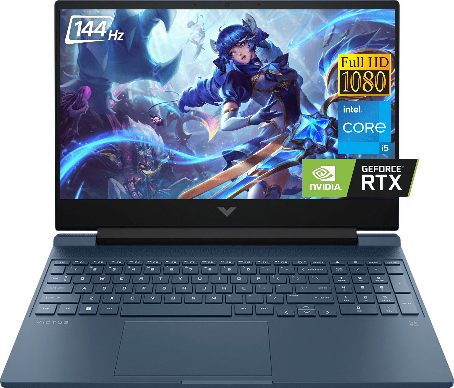 HP Victus Gaming Laptop, 15.6" FHD 144Hz Display, Intel Core i5-13420H(Up to 4.6GHz), NVIDIA GeForce RTX 3050, 8GB RAM 512GB PCIe SSD, Backlit KYB, WiFi 6, HDMI, Win 11, w/SE Accessories