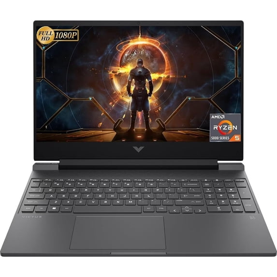 HP Victus Gaming Laptop, 15.6" FHD IPS 144Hz Display, AMD Ryzen 5 7535HS Processor, 16GB RAM, 1TB SSD, NVIDIA GeForce RTX 2050, Backlit Keyboard, Fast Charge, Windows 11 Home