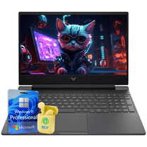 HP Victus Laptop, 15.6" FHD IPS LED Gaming Laptop, Windows 11 Pro 32GB RAM 1TB SSD, Intel Core i5-12450H Processor, Backlit Keyboard, Numeric Keypad, RJ-45, NLY Earphones, Mica Silver