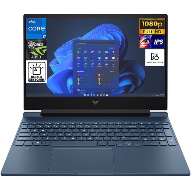 HP Victus Performance Blue Gaming Laptop 15.6in 144Hz IPS FHD (Intel i7 ...