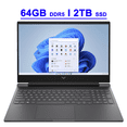 thumbnail image 1 of HP Victus Premium Gaming Laptop 16.1" FHD IPS 144Hz Anti-glare 13th Gen Intel 16-Core i7-13700HX Processor 64GB DDR5 2TB SSD GeForce RTX 4070 8GB Backlit USB-C B&O Fast Charge Win11 Black, 1 of 6