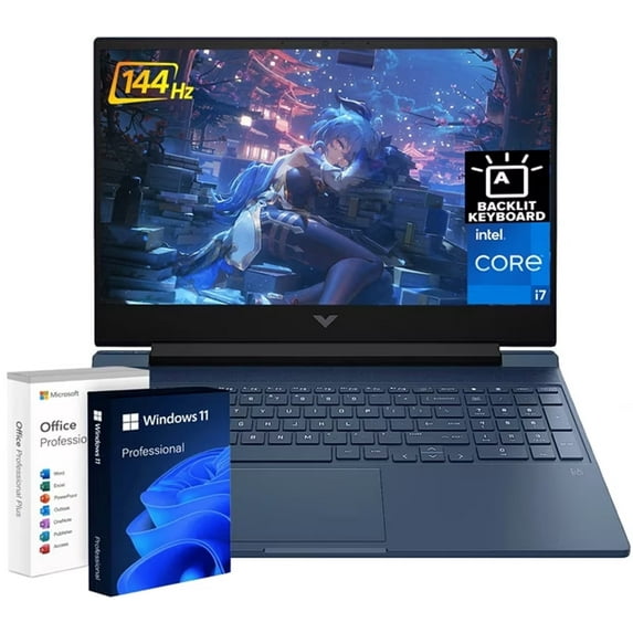HP Victus15.6" FHD 144Hz Gaming Laptop, Core i7-13620H, NVIDIA GeForce RTX 4060, 64GB RAM 2TB SSD, Backlit Keyboard, Wi-Fi 6, Windows 11 Pro