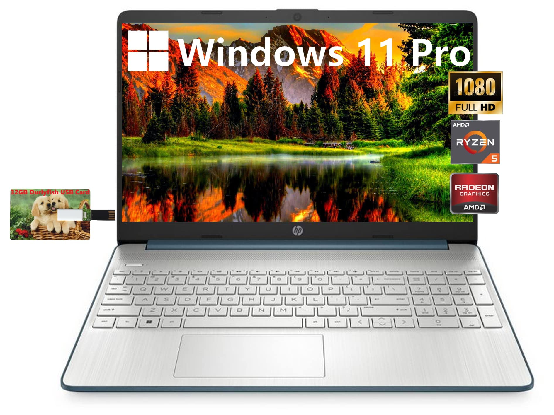 Business Laptop Computers HP [Windows 11 Pro] Business Laptop Computer, 15.6" FHD Display, AMD