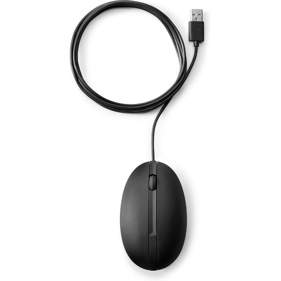 HP 320M Wired USB Optical 1000 DPI Mouse - Black
