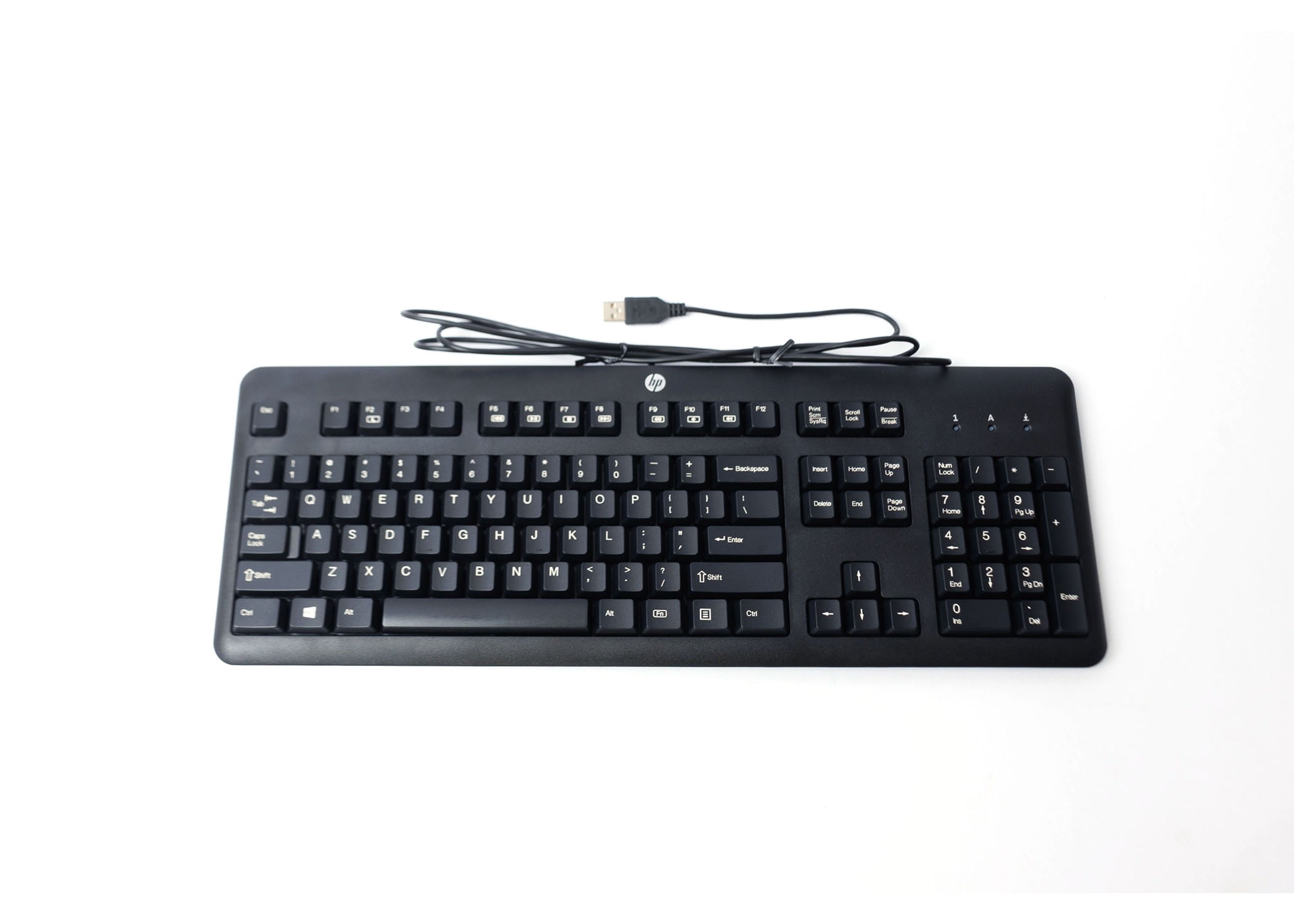 HP Wired Keyboard Black QWERTY 104 Key English US USB Connectivity KU ...