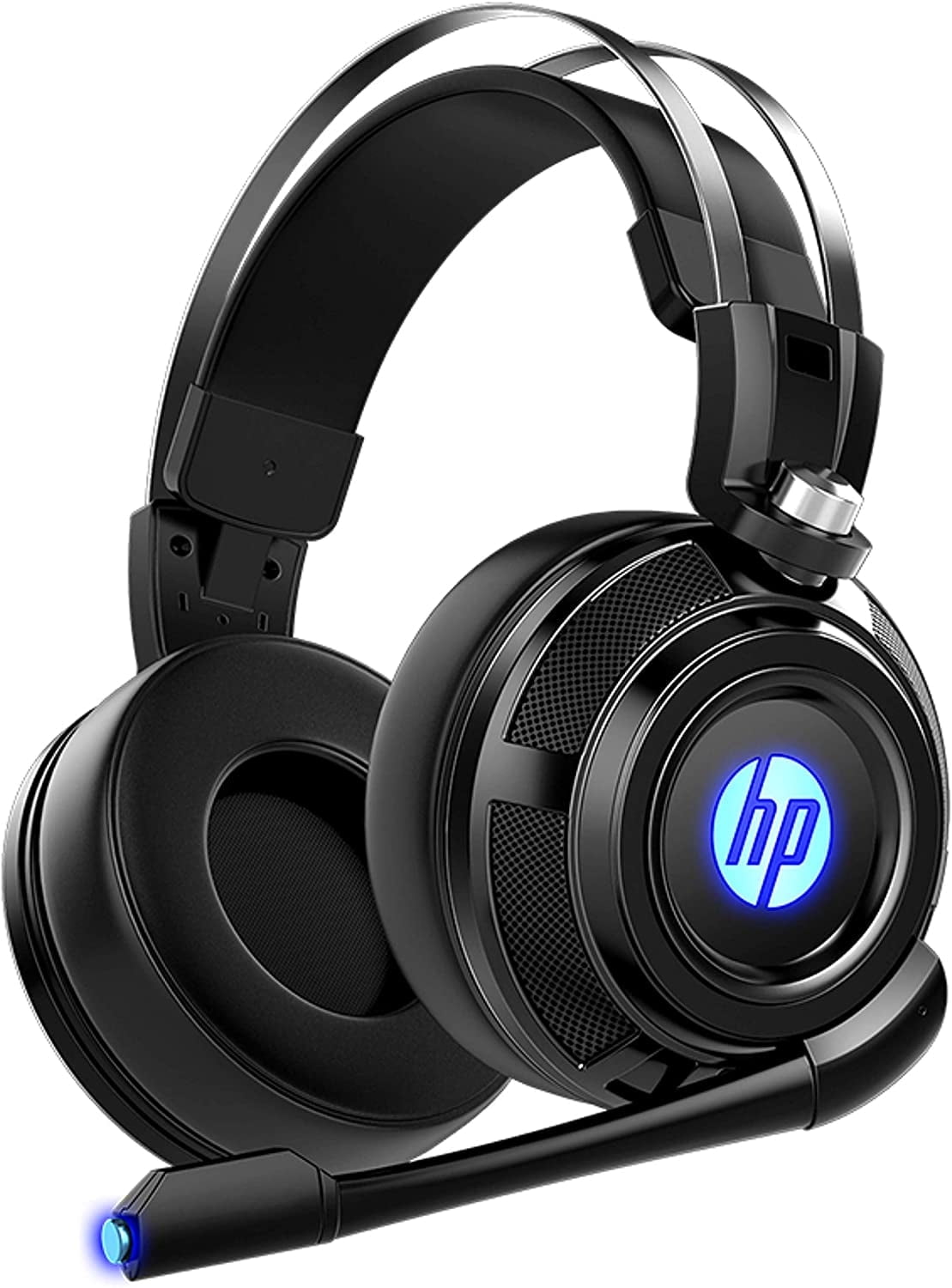 HP Wired Stereo Gaming Headset with mic, for PS4, Xbox One, Nintendo Switch, PC, Mac, Laptop, Over Ear Headphones PS4 Headset Xbox One Headset and LED Light