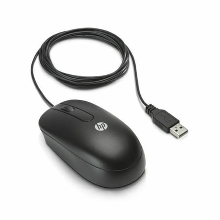 HP Wired USB Mouse, Black