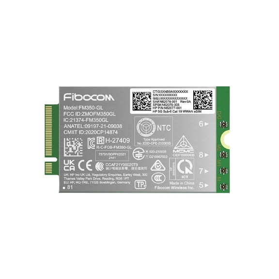 HP AM5R4AA 5G Sub-6 Cat 19 WWAN Module