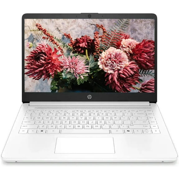 HP 14" HD Laptop (2025) for Student and Business, Intel Celeron N4500,16GB RAM,64GB eMMC,HD Webcam,Fast Charge,WiFi 6,Windows 11 S,Snowflake White