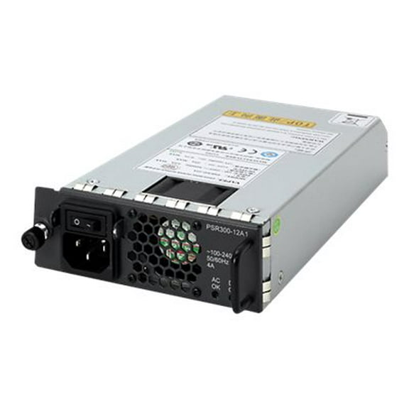 Restored HPE X351 - Power supply - hot-plug (plug-in module) - AC 100-240 V - 300 Watt - United States - remarketed - for HPE MSR3044, MSR3064 (Refurbished)