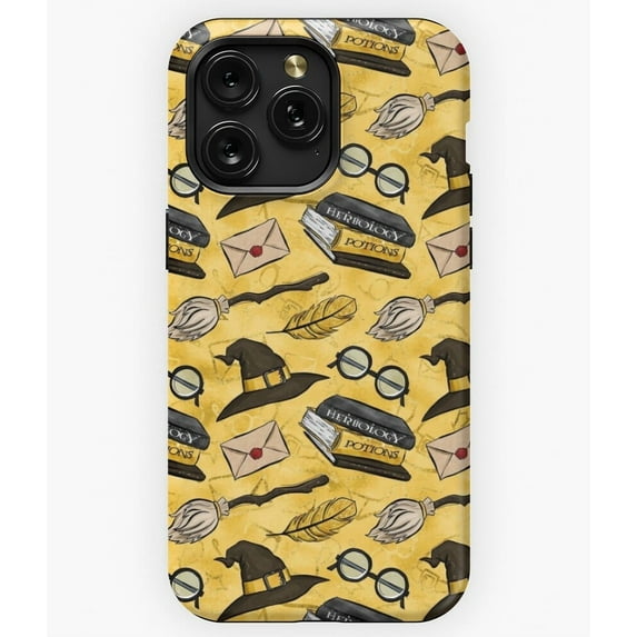 HP Yellow House of Badger Hufflepuff Tribute Case for iPhone 17 16 15 14 13 12 11 Pro Max