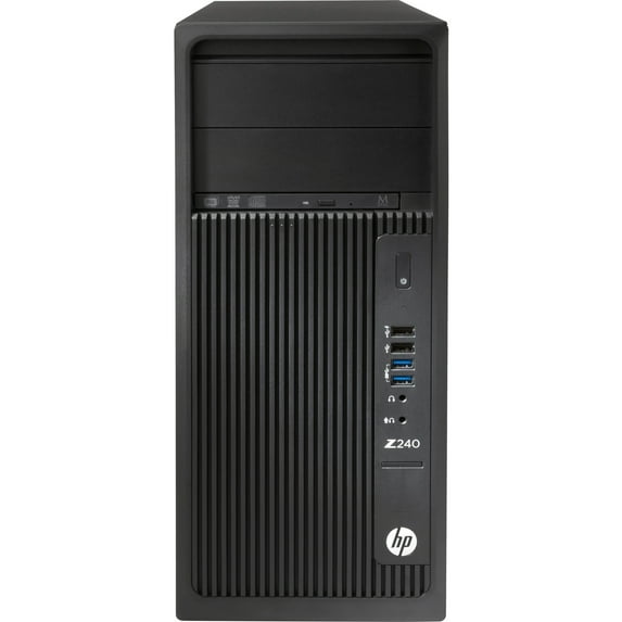 HP Z240 Workstation, 1 x Intel Core i7 Quad-core (4 Core) i7-7700 7th Gen 3.60 GHz, 8 GB DDR4 SDRAM RAM, 2 TB HDD, Mini-tower, Black