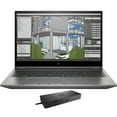 thumbnail image 1 of HP ZBook Fury 15 G8 Workstation Laptop (Intel Xeon W-11955M 8-Core, 15.6in 60Hz Full HD (1920x1080), NVIDIA RTX A5000, 128GB RAM, 2TB PCIe SSD, Win 10 Pro) with WD19S 180W Dock, 1 of 7